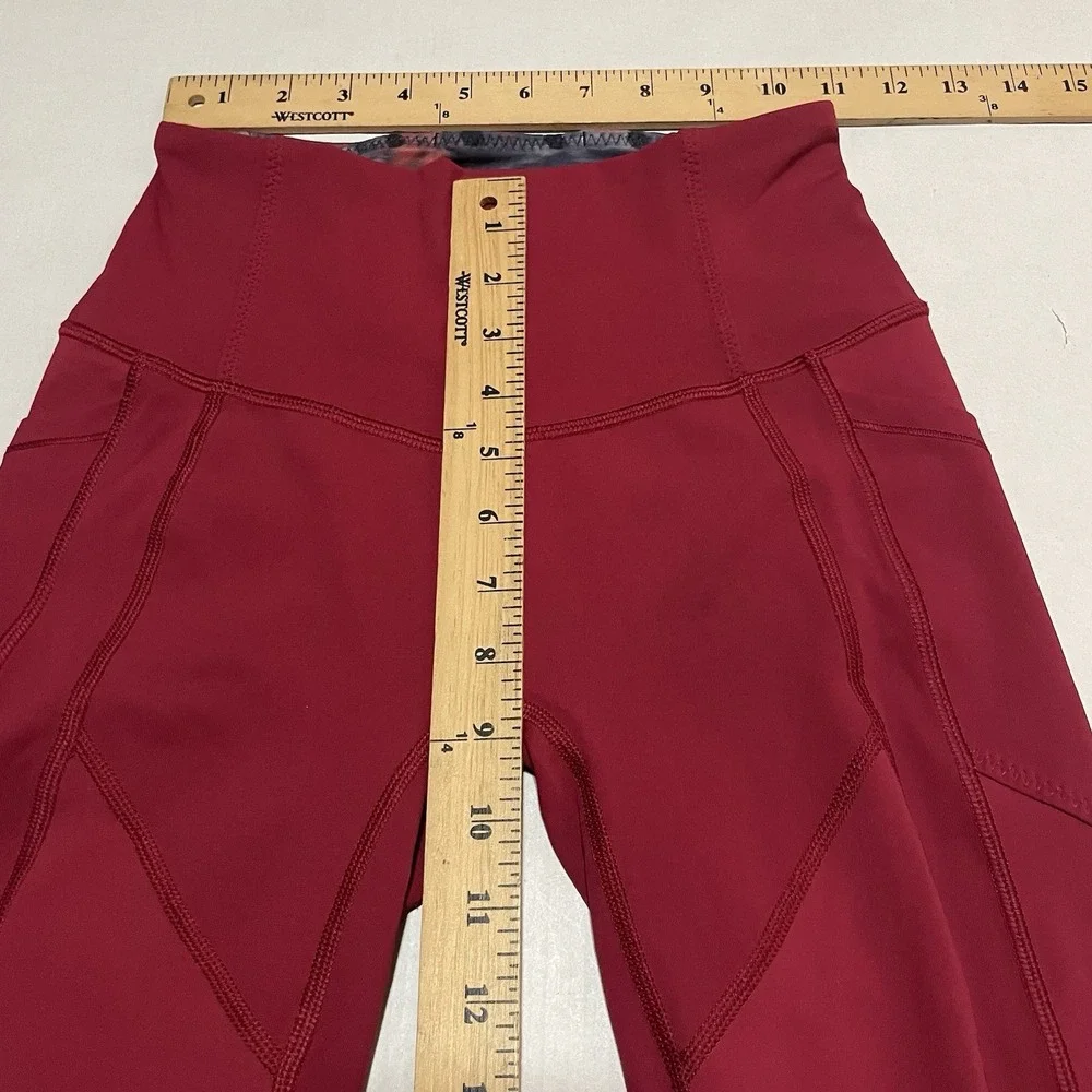 Lululemon Align High-Rise Crop HR Pant Leggings Womens 4 X 28‎ Red Gym Run Yoga